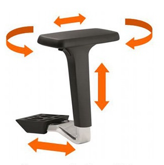 accoudoirs 4D ergonomiques chaise de bureau